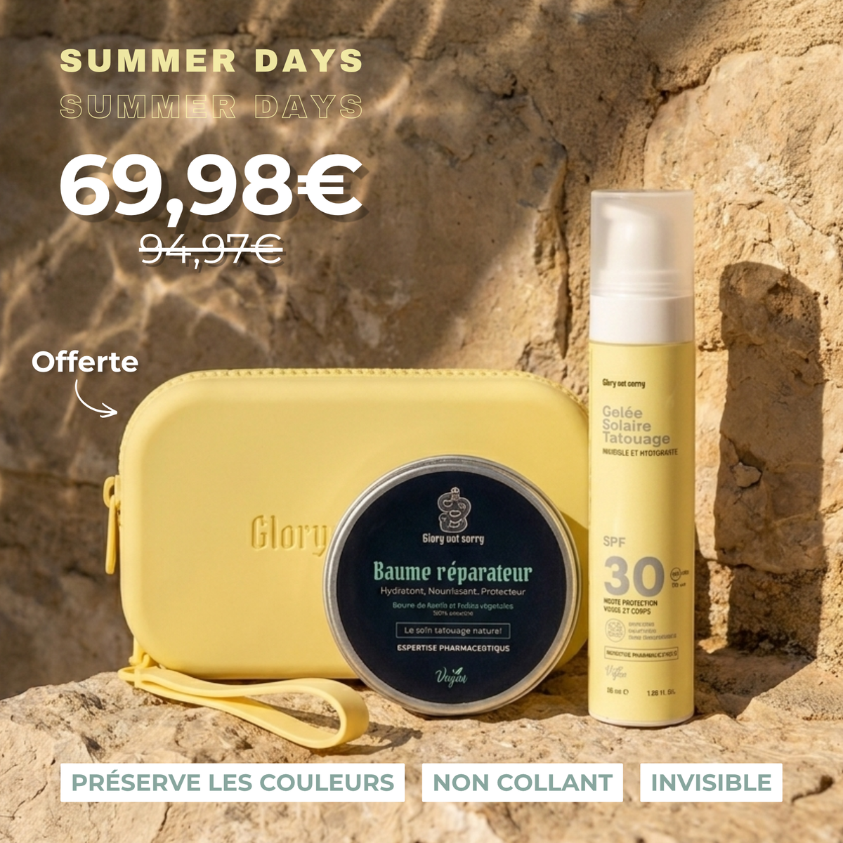 Duo Baume&solaire + pochette Offerte